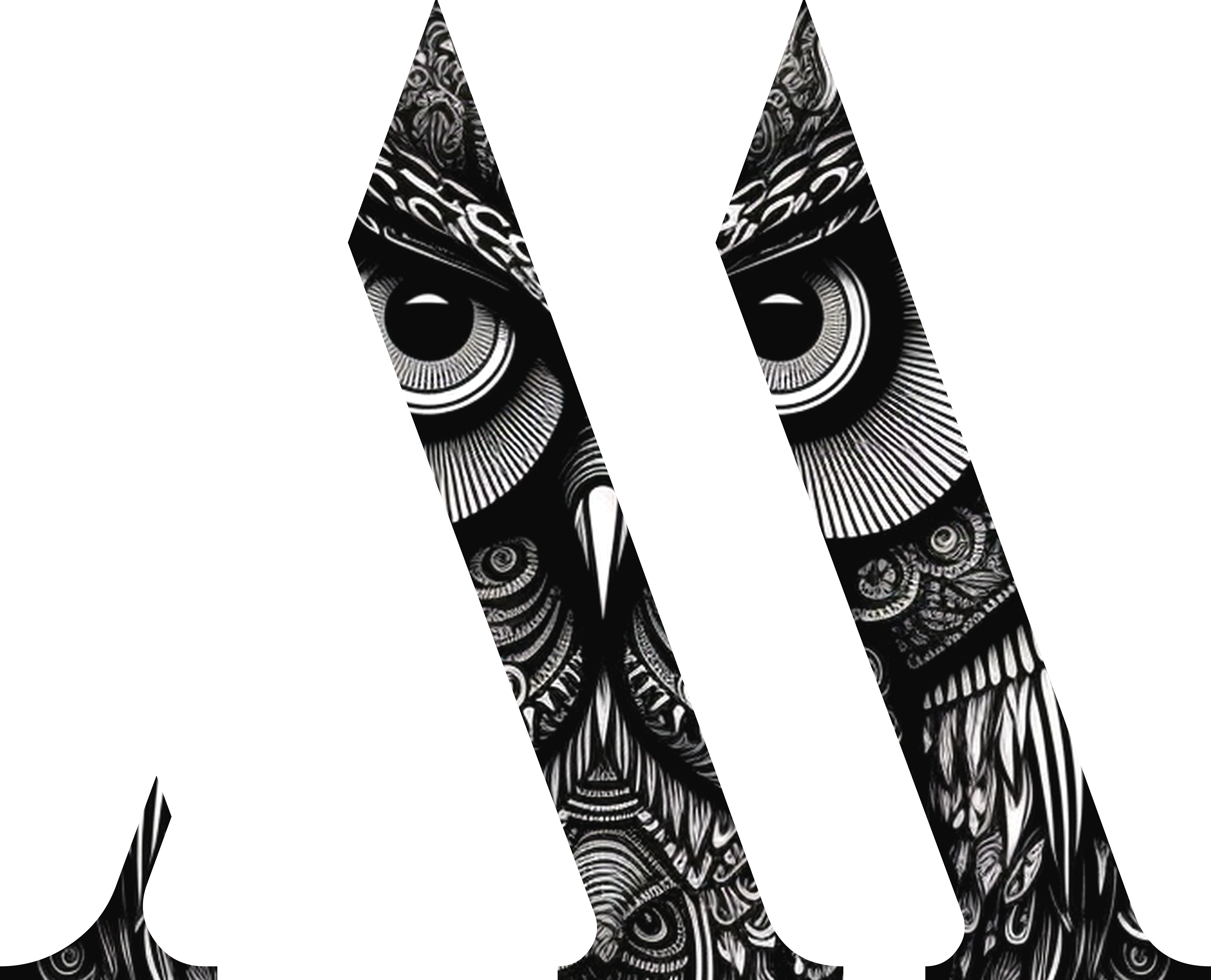 monogram-wise-owl